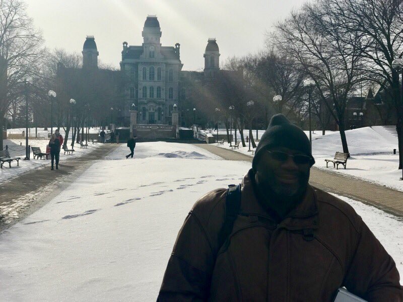 TGIWiFiGuy's tweet image. Visiting the "Bad-Man" @SyracuseU with @buscemia. Thanks @wirednot for the hospitality. Good to see @VentevInfra antennas being used at the university. #ShowMeYourVentev #OrangeFi #ItsReallyCold