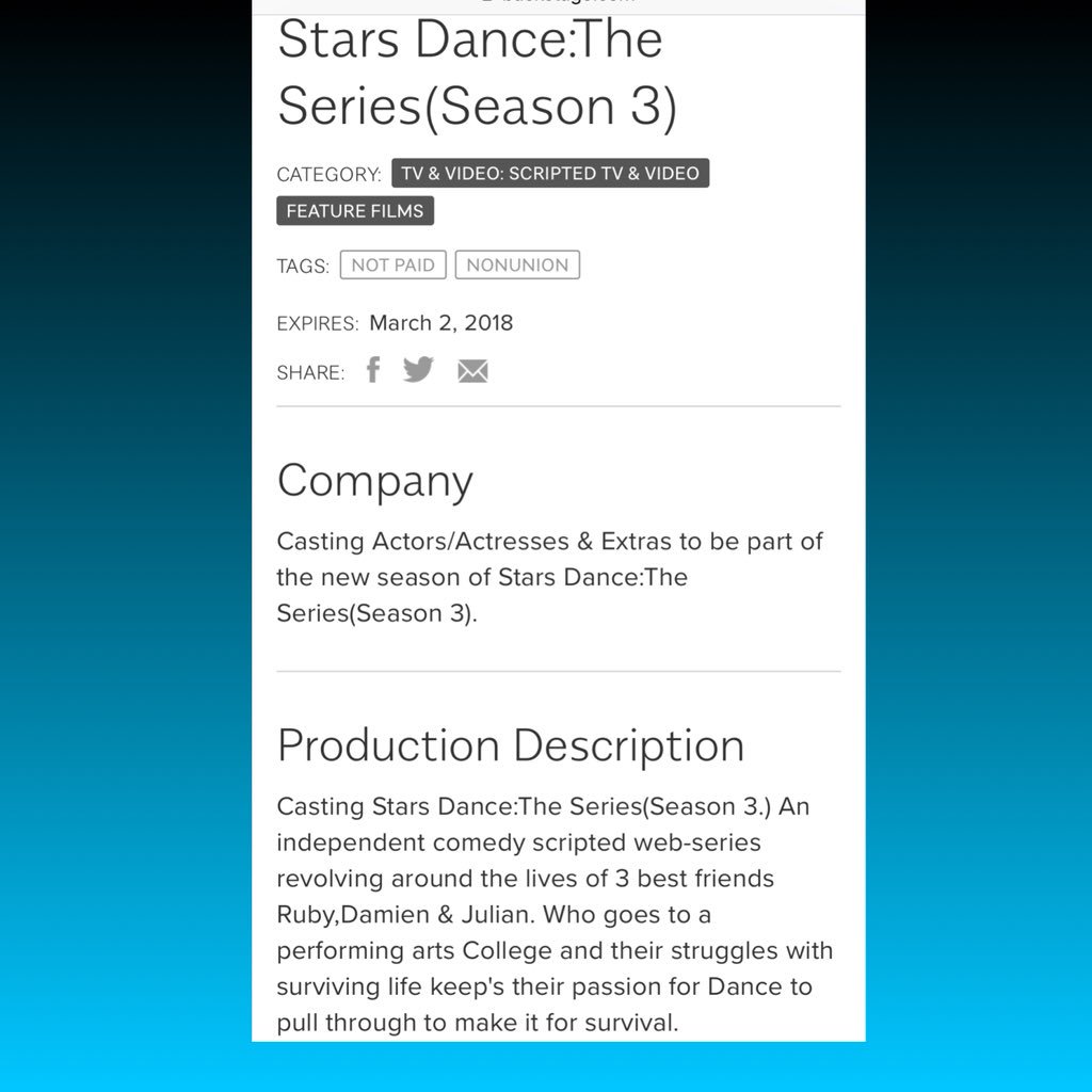 StarsDance_Web's tweet photo. Guess what Series is looking for new talented actors it’s #StarsDanceSeries for its Third Season!! Got what it takes submit now!! #StarsDanceSeries #WebSeries #Comedy @hayleykfitness @KennySupremeXD @holymolysolyxo https://t.co/pnAlQqKQSD