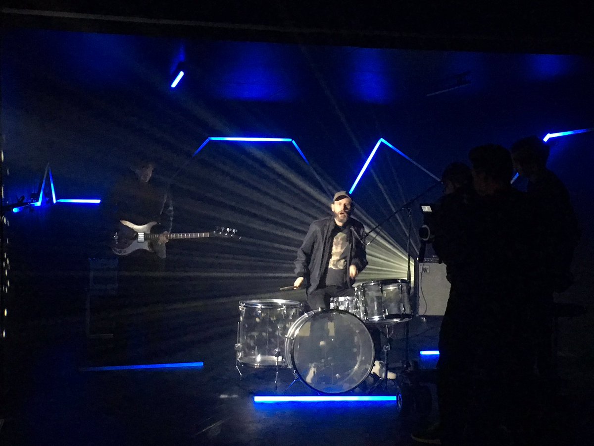 PeterBjornJohn's tweet photo. And then there was light! John bashing away! Bjorn in the background. #lettherebelight #discoroom #pbj https://t.co/Qp4MtJhIZT