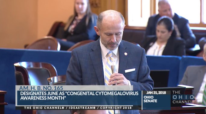 OhioSenateGOP's tweet photo. Senator @BurkeForOhio asks for support of House Bill 165 to raise awareness for viral infections in infants. @OHRGOPCaucus @OHRepGonzales https://t.co/NH7VRidR9d