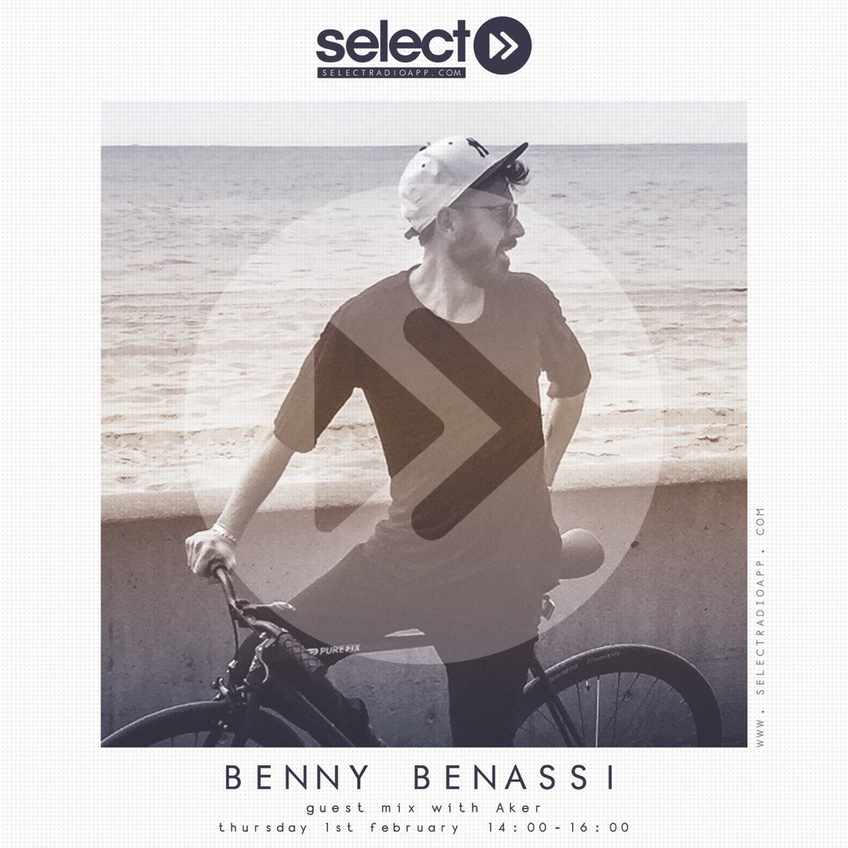 SelectRadioApp's tweet photo. We’re excited to welcome the world famous @BennyBenassi in to the #SelectGuestMix with Aker tomorrow from 14:00 hours.
Listen 🎧 https://t.co/hxLIhB0zek
#DanceMusicOnTheGo https://t.co/Wz7qndEZAp