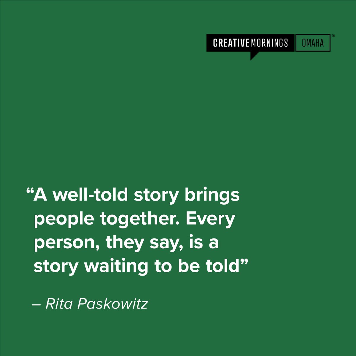 CM_OMA's tweet photo. Rita Paskowitz is a storyteller. In Dec. she told us a story complete with jazz hands, sound effects, a musical solo and group participation.
Watch her at https://t.co/uIOHqLakbb
#CMContext #OmahaisCreative #WeDontCoast https://t.co/Aaf71Dv7S4