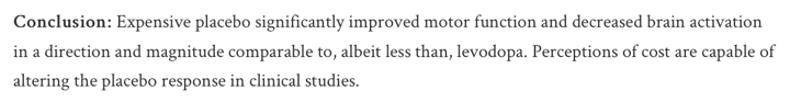 CaulfieldTim's tweet photo. If you are gonna sell health bunk, make it expensive! The more pricey, the bigger the placebo effect. Um, everyone's a winner? https://t.co/S4WSgKv8em #NutritionFile #Placebo https://t.co/VlOxMPc6g4