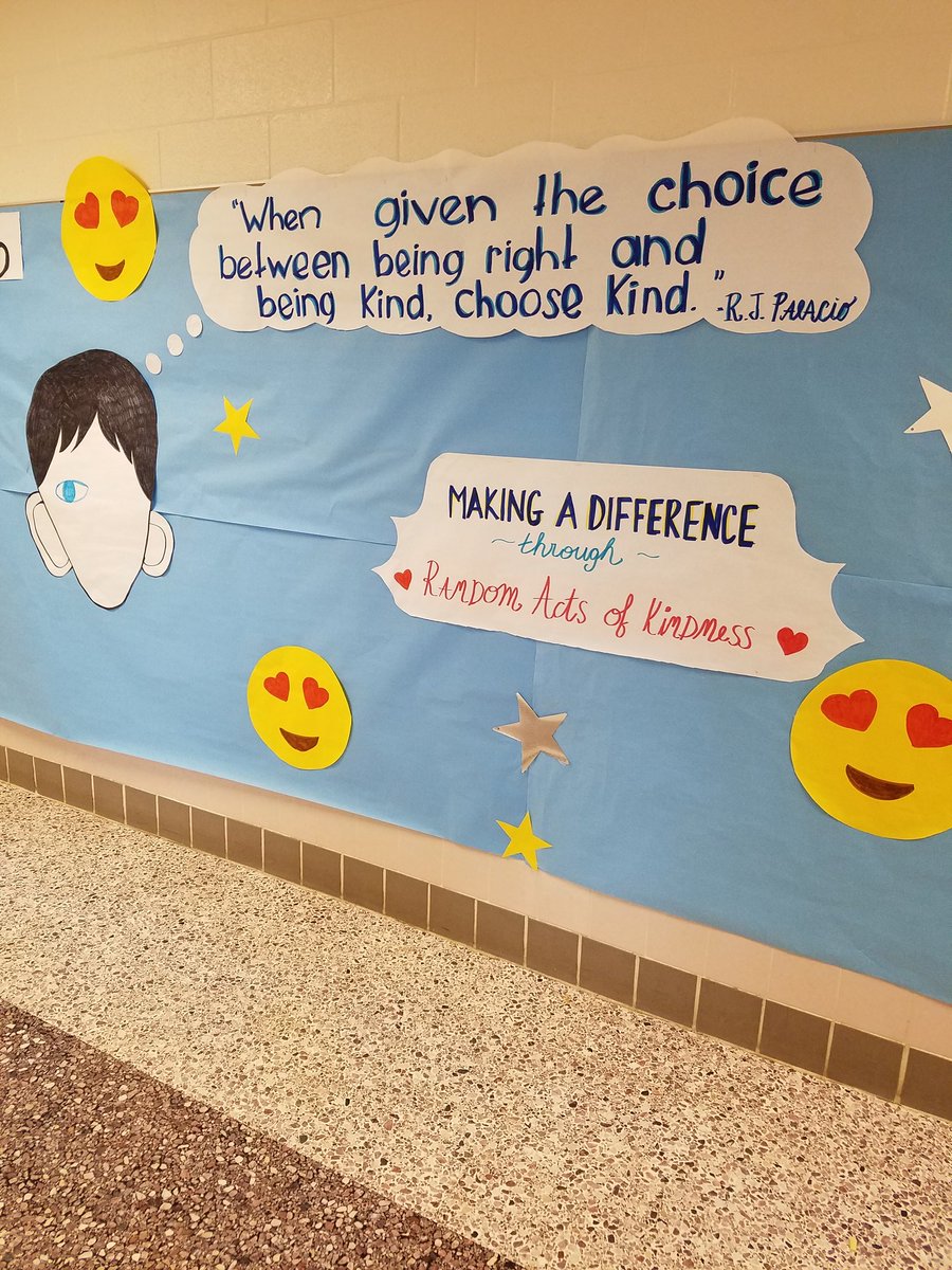 PrincipalSCES's tweet photo. Getting ready for Random Acts of Kindness Month. #SAN2017-18 https://t.co/dLU29vUU5X