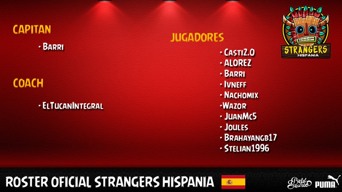 StrangersGG's tweet photo. Este día estará lleno de presentaciones, así comenzamos presentando el roster oficial del equipo ¡En España!
@StrangersHisp 
#GoTikis #ForzaStrangers #GoHispania https://t.co/FqeO34ooWa