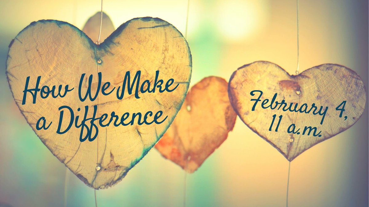 We are only one of less than thirty Ethical Societies in the world. What difference can we make, small as we are? How can our community, tiny in comparison with the many problems we face, an impact for the good? Through love - love of each other, and love of the world.