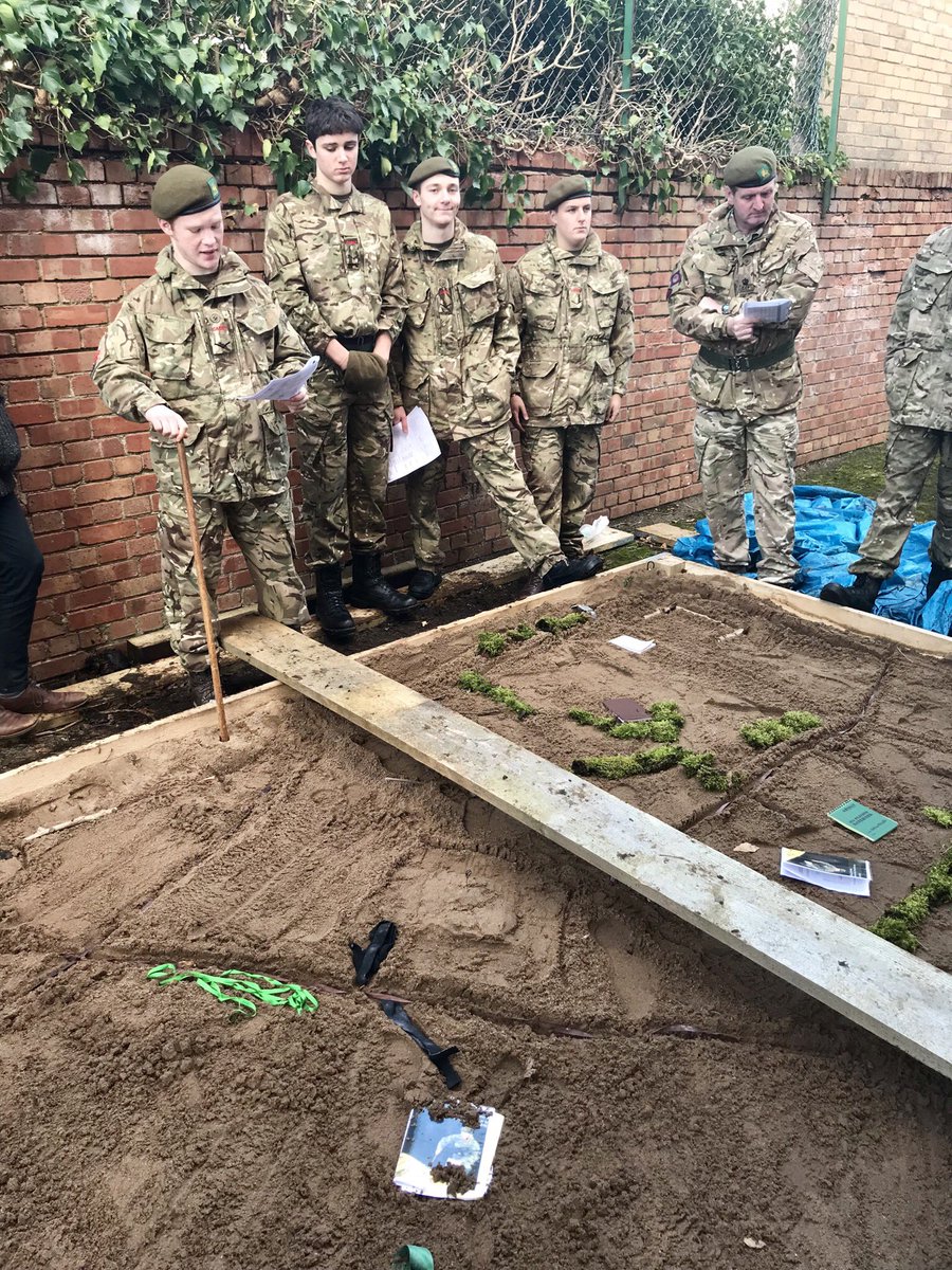 MonmouthCCF's tweet photo. More preparation today for the #CadetCambrianPatrolCompetition with a look at orders and model making! ๐บ Well delivered lads๐#Leadership #MossMountain #SandpitFun https://t.co/tbalTuxm9n
