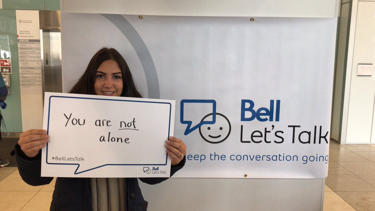 WHATUCalgary's tweet photo. @UCWellCentre @SUUofC @UCWellCentre #BellLetsTalk #Ucalgary #MentalHealth https://t.co/zBKdwOSF2z