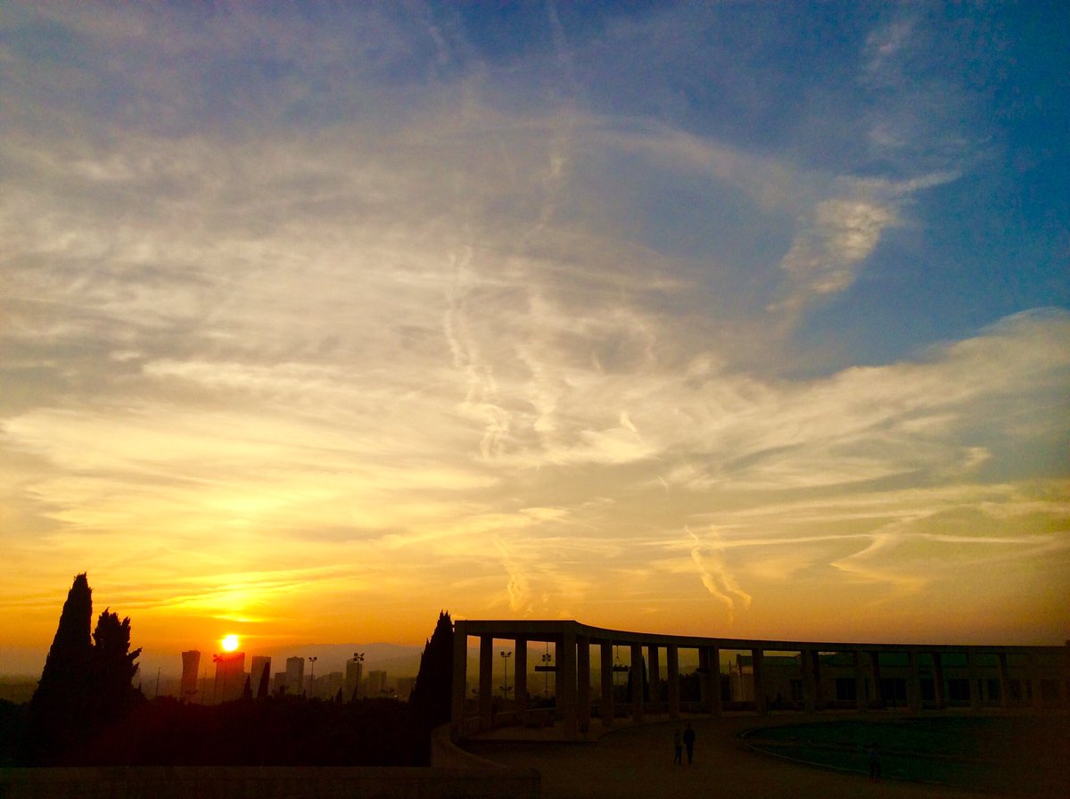 A beautiful sunset over #Barcelona #travel #visitspain