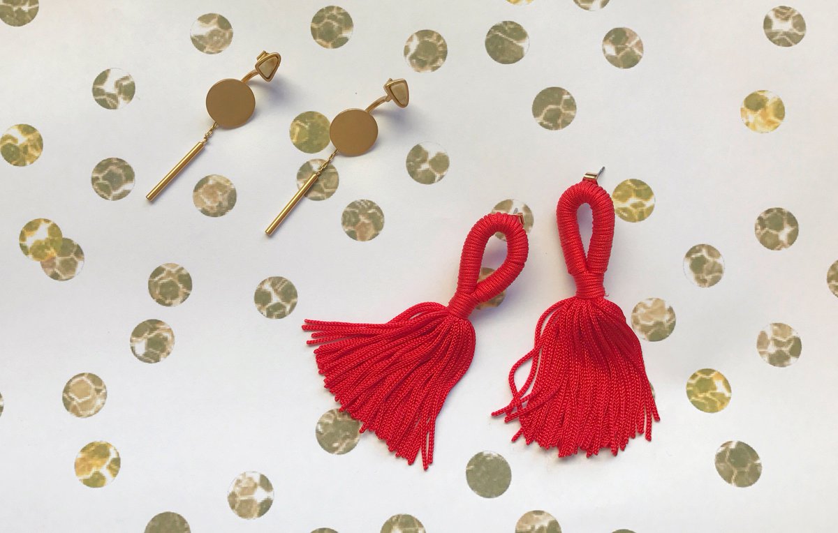 Step up your work wardrobe with statement earrings.