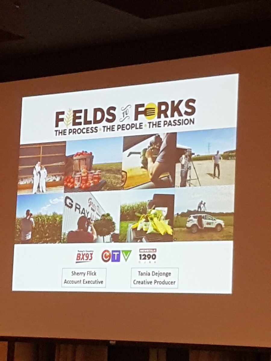 Pasztor79's tweet photo. Sherry Flick and Tania Dejonge from @CTVLondon on the Fields To Forks campaign. @BX93 @CJBK #opvgconference #ontag https://t.co/kTP8DUxo4J