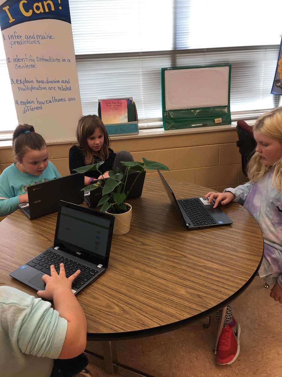 Ss loving IXL and the chromebook ! <a href="/GrandviewES/">Grandview School</a> #EducatingEagles