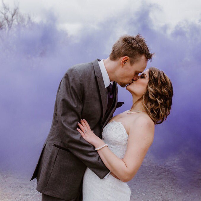 Cheryl + Travis tied the knot!  Check out how Cheryl used purple in her romantic fall wedding. 
On the blog: wp.me/p6zZ1g-qM

Photo: Jessica Hunter Photography
