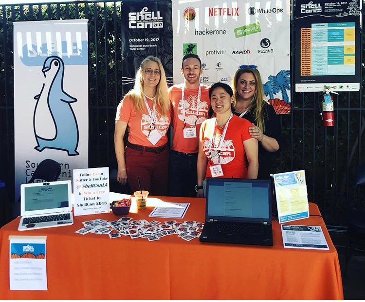 ShellConLa's tweet image. Hello from the #ShellCon table at #AppSec CA

#ShellConLA #ShellCon2018 #AppSec #Hacker #Hackers #Workshop #Marketing