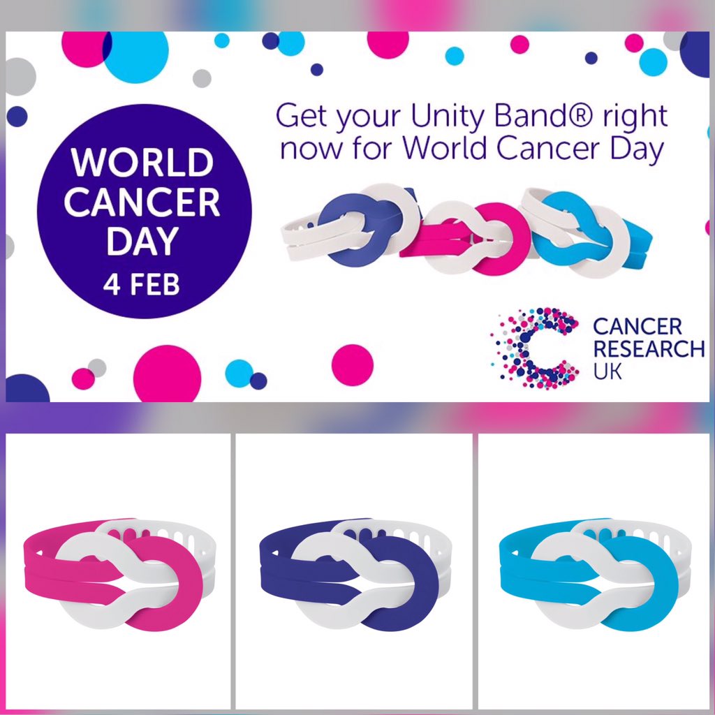 CRUKWolves's tweet photo. Buy your #unity band in your local #CRUK store. Join us for World Cancer Day. We will be glittering the streets of Wolves Thurs, Fri and Sat. #Wolverhampton #unite #donate2day #togetherwecanmakeadifference https://t.co/aO0wAr8DHy