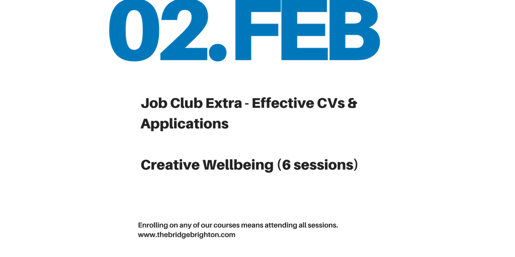 More great courses starting at The Bridge this week! #Brighton ow.ly/xlSn30i71fL