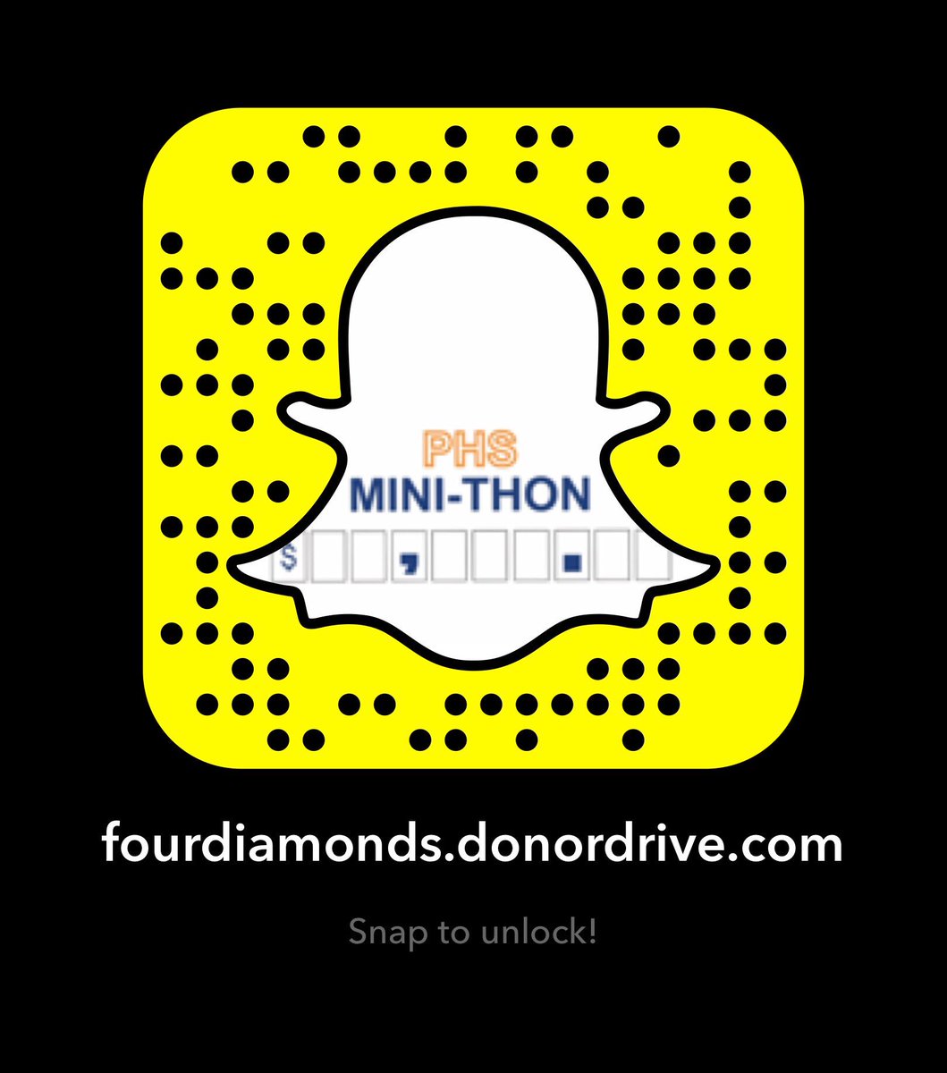 PHS_MINI_THON's tweet photo. PLEASE REMEMBER TO BRING IN YOUR $10 TOMORROW!!!!! Captains will be outside all lunches willing to collect it. Also, by scanning this picture on Snapchat, you can easily sign up for Mini-THON! See you there:) https://t.co/NbUKeG5dHs