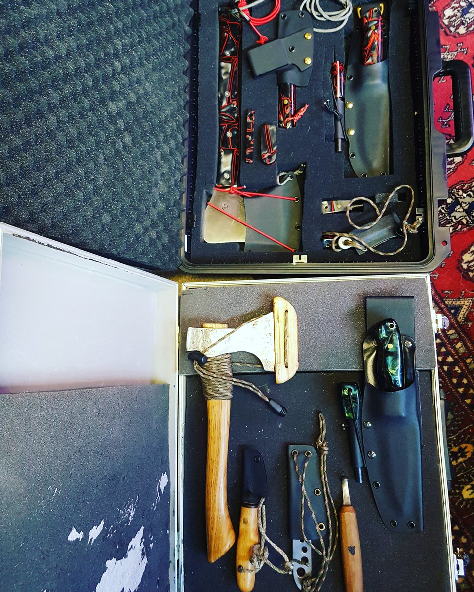 My bushcraft knives. 
#bushcraft #camping #outdoors #bushcraft knives #bushcraftaxe