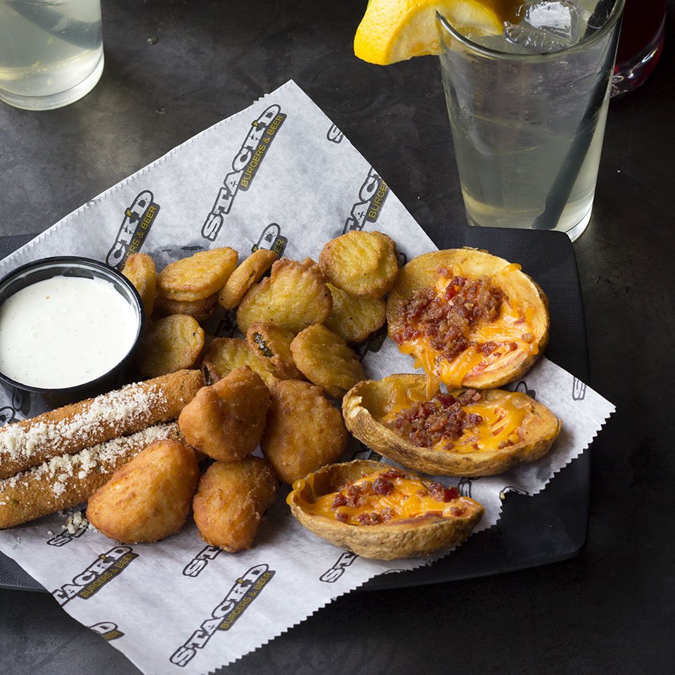 StackdWexford's tweet photo. Can your table never agree on just one app? Don't worry - our Moo Moo Platter is a sample of some of our best choices! Perfect for sharing (or not, we won't judge). #stackdpgh https://t.co/9laoFZqWGZ