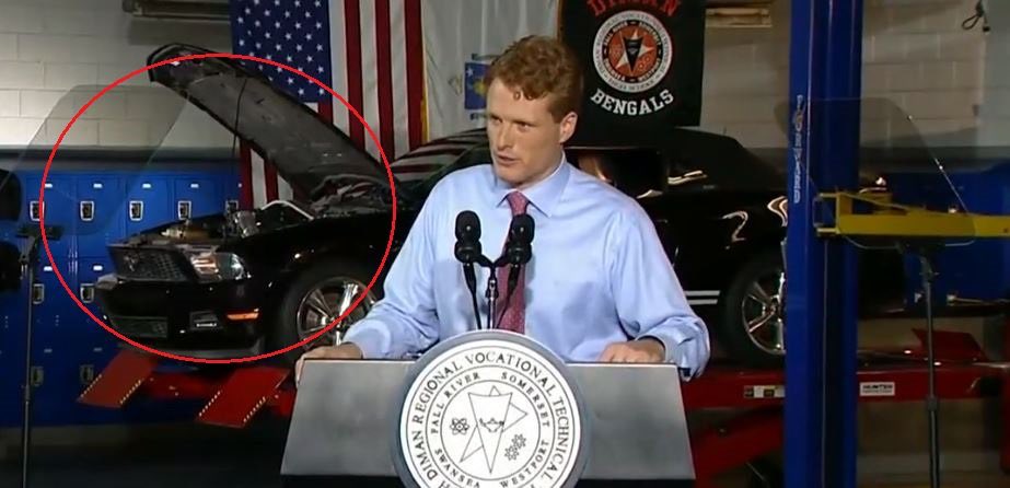 HawkeyeSTiGuy's tweet photo. Tag the owner of this busted ass Mustang behind Joe Kennedy. 😂 Sorry I haven’t been active lately. I’ve been really busy working on our ice cream business. YouTube is not my main source of income &amp; I have other priorities that need to come first. Thank you for understanding! https://t.co/E5TRJwaPQD
