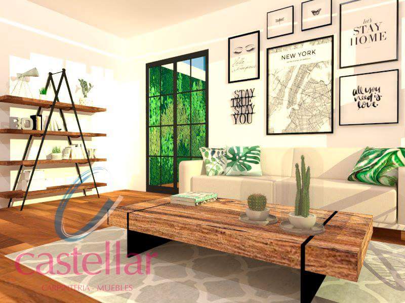 Hoy os mostramos uno de nuestros últimos proyectos: Este precioso salón de decoración escandinava. ¿Qué os parece?