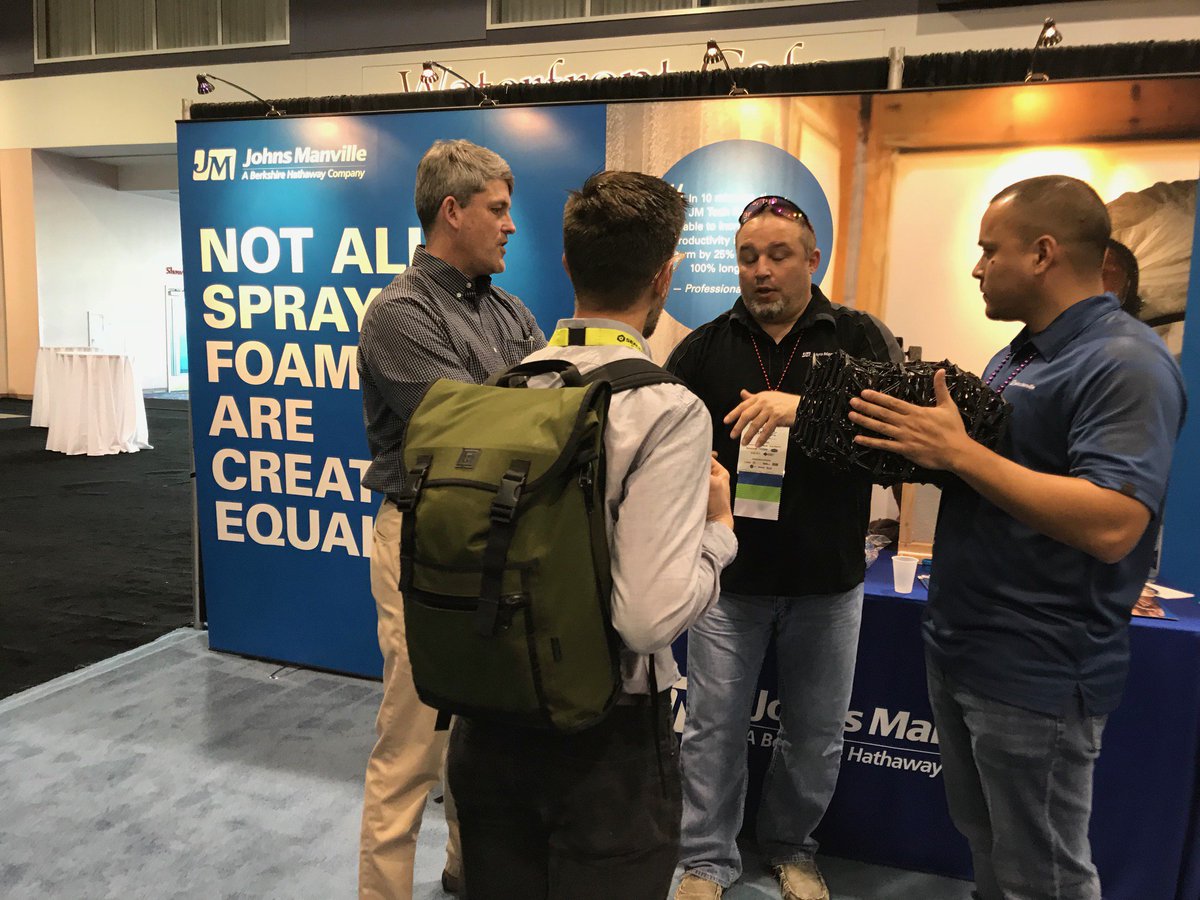 JohnsManville's tweet image. Our exhibit at #SPFAShow is well underway! #WeAreJM
