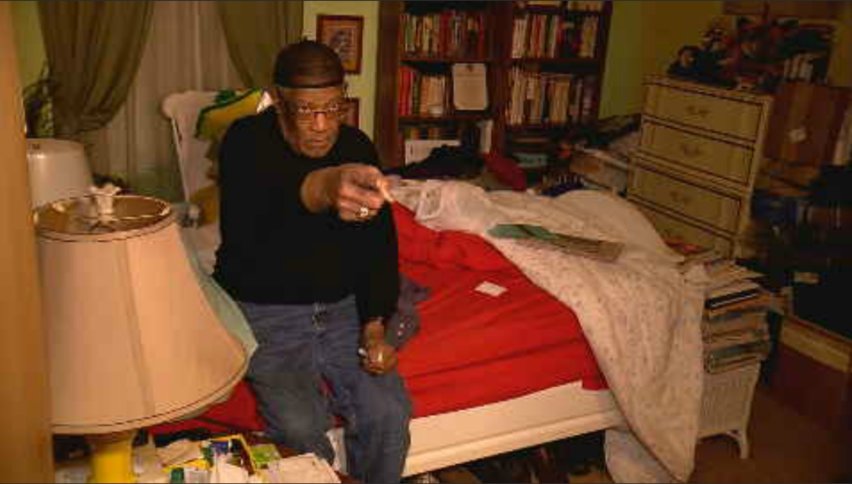 VictoriaSanchez's tweet photo. “I said, ‘If he exits the house without coming into this room, I’m gonna give him a pass. But if he comes into this room. I’m not going to give him a pass.’” 83-year-old homeowner did not give an early morning home intruder a pass &amp; shot him. The story at 6 p.m. on @ABC7News https://t.co/c65mM5lxY8