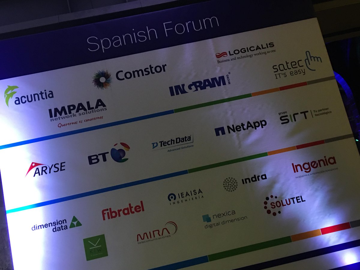 ieaisa's tweet photo. Gracias a todos los clientes y amigos por compartir estas jornadas en #ciscolive2018. Ha sido un orgullo poder participar como sponsors del #CiscoSpanishForum y esperamos que el año que viene se vuelva a realizar en Barcelona y así poder volver a compartir esta experiencia. https://t.co/Jd1Cf4e2p1