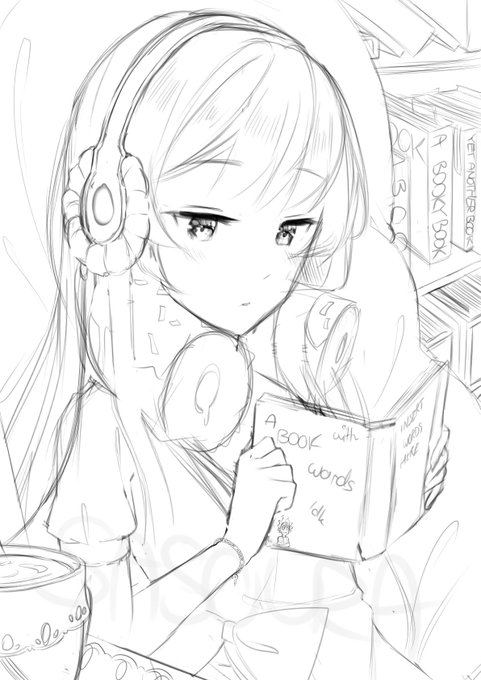 Sketched something and realised it looks like Yuri ?oops
I wanna practise cel shading (or w/e you call it) on thisssss
(The thing around her neck is a donut neck pillow)

#sketch 