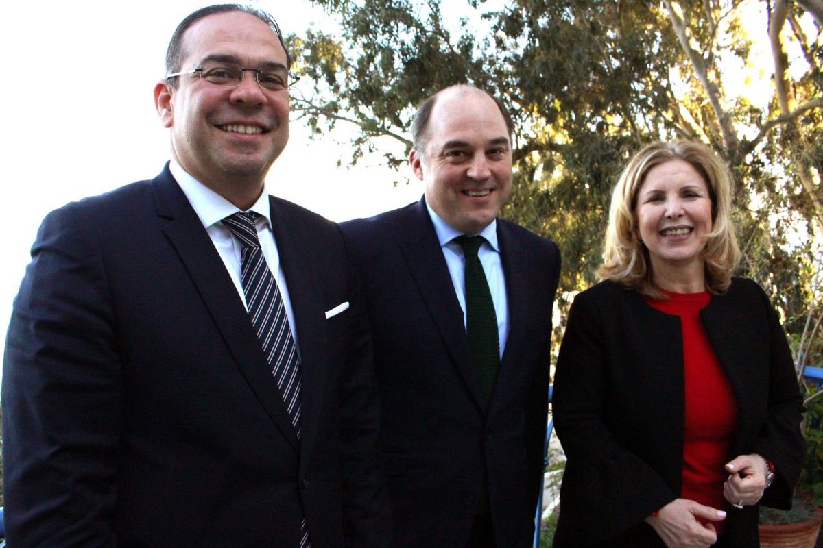 UKinTunisia's tweet photo. @BWallaceMP is visiting #Tunisia this week. During a meeting with Ministers #Elloumi &amp; @mbgharbia he discussed the imminent return of UK holidaymakers following the change of @FCOtravel advice as well as the excellent security cooperation between both our countries. https://t.co/SnIjml6gE8
