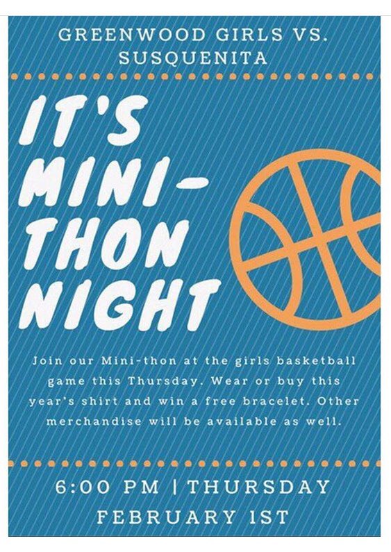 GHSStud_Co's tweet photo. Come support the girls bball team as they take on susquenita for our MiniTHON night! #ftk #ftc 🏀 https://t.co/B3plcBUvO1