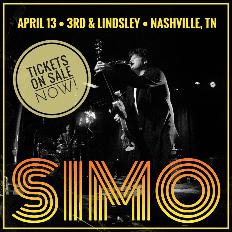 SIMO (@simotheband) on Twitter photo It's time! Get your tickets NOW for our show on Friday, April 13th at <a href="/3rdandLindsley/">3rd and Lindsley</a> presented by <a href="/Lightning100/">Lightning 100</a> ! You won't want to miss this 😁 bit.ly/2BHHdjV It's time! Get your tickets NOW for our show on Friday, April 13th at <a href="/3rdandLindsley/">3rd and Lindsley</a> presented by <a href="/Lightning100/">Lightning 100</a> ! You won't want to miss this 😁 bit.ly/2BHHdjV