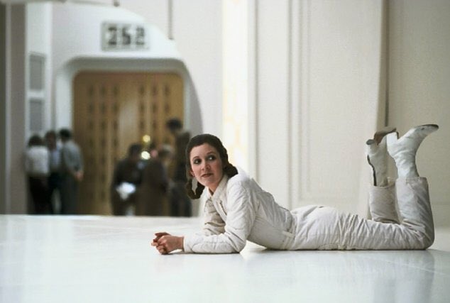 filmartbox's tweet image. Carrie Fisher on the set of The Empire Strikes Back (1980).