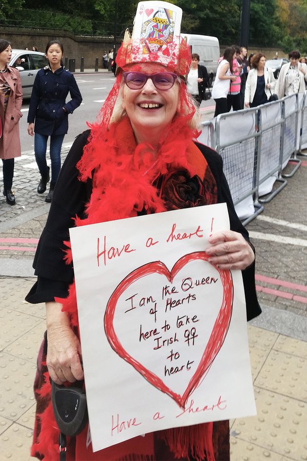LdnIrishARC's tweet photo. A great feature on @thepooluk today by @jessicabateman on the incredible work of 73-year-old Ann Rossiter of @speakofIMELDA who has been campaigning for Irish abortion rights from here in London for decades #repealthe8th #ldnirish4choice https://t.co/mEUpgfOKx4 https://t.co/zb9AaKGH1M