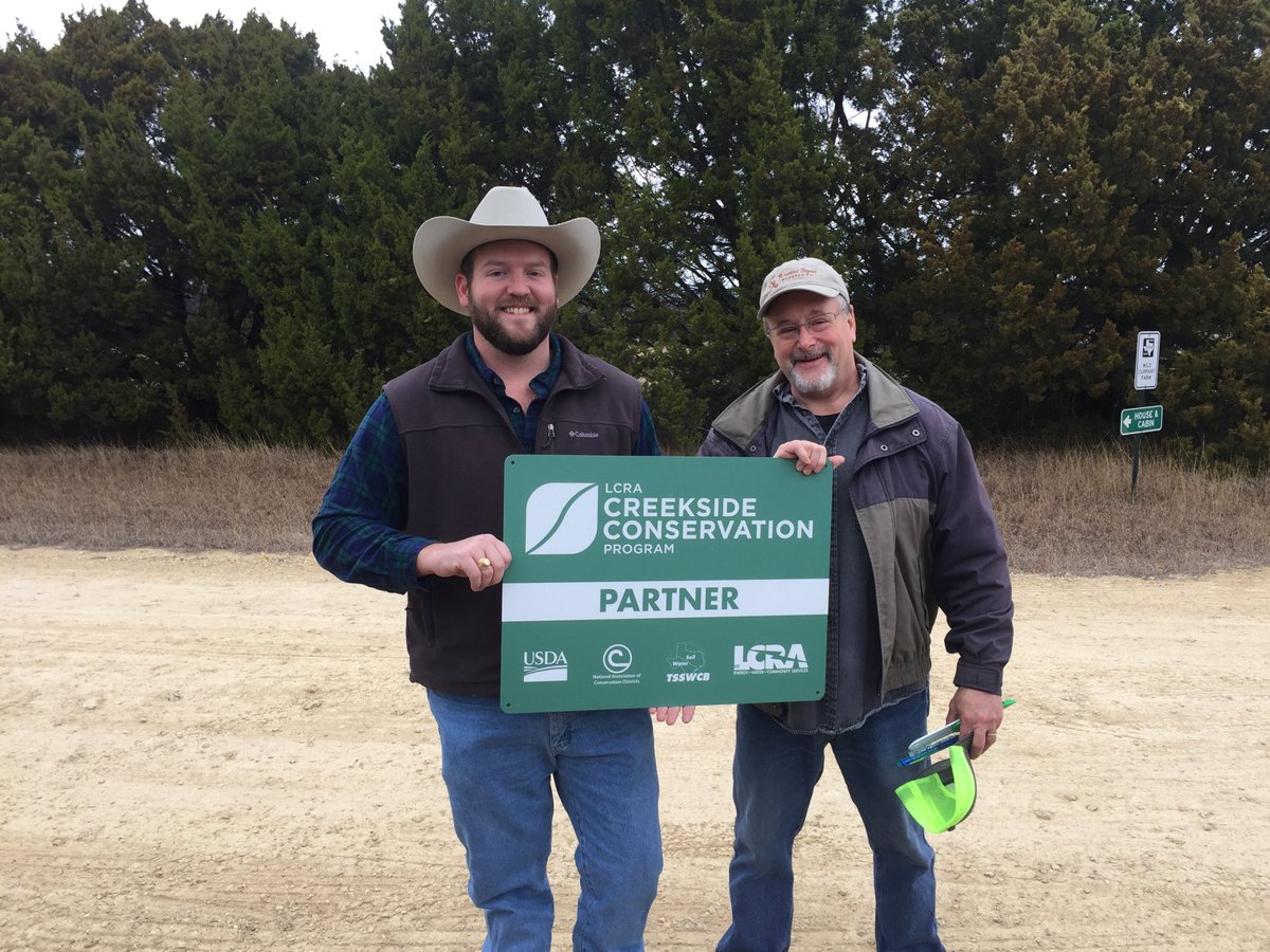 Our Creekside Conservation Program welcomes its newest partner, J.B. Chimene of Blanco Co.