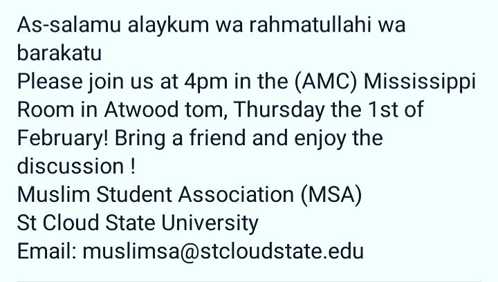 MSA_SCSU's tweet photo. Join us for a great discussion on a hot topic!
#MSA
#SCSU https://t.co/M7HKekBGkg