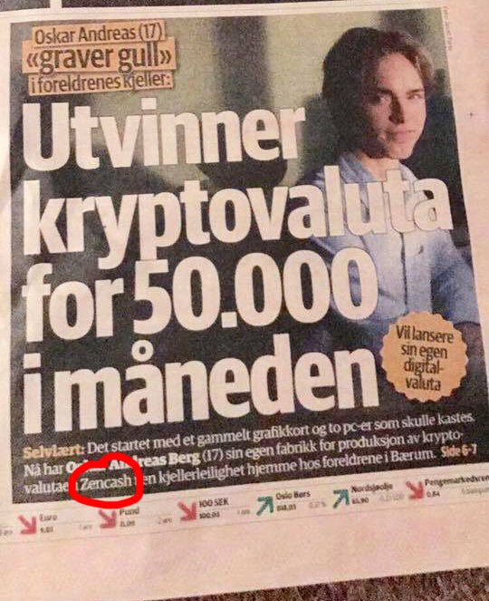 Horizen Twitterissa Amazing Oskar Andreas Berg Zencash Miner