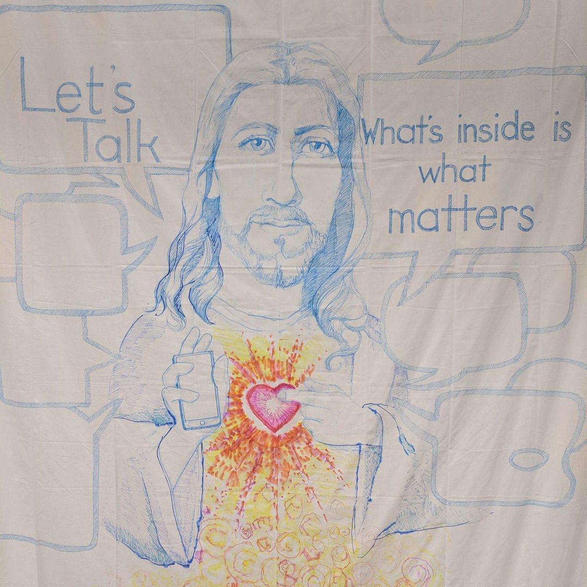 Our talented Visual Arts teacher, Jenny Duda, and her students created this beautiful mural and hung it in our school foyer today.  Love it!
#PVNCBeWell