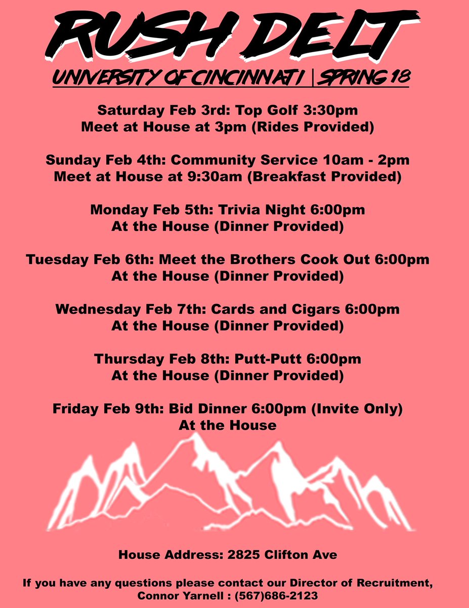 You might say “The Delts are back.” We say “We never left.” Rush Delt 2018 ❗️❗️