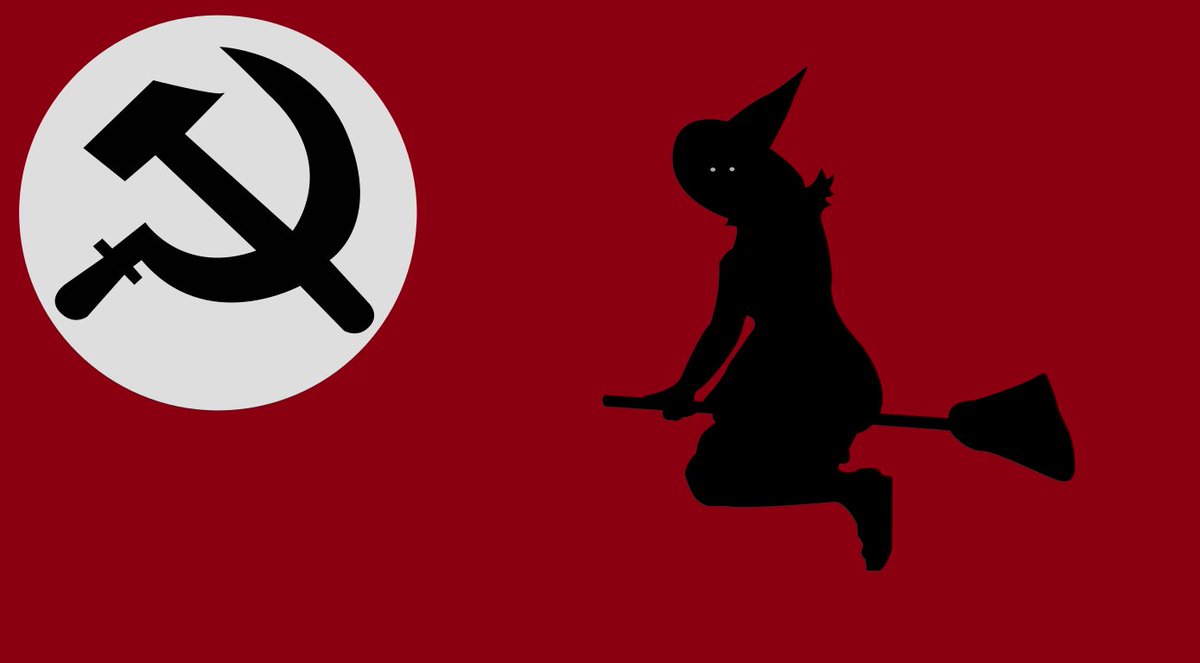 Communist witch flag prototype