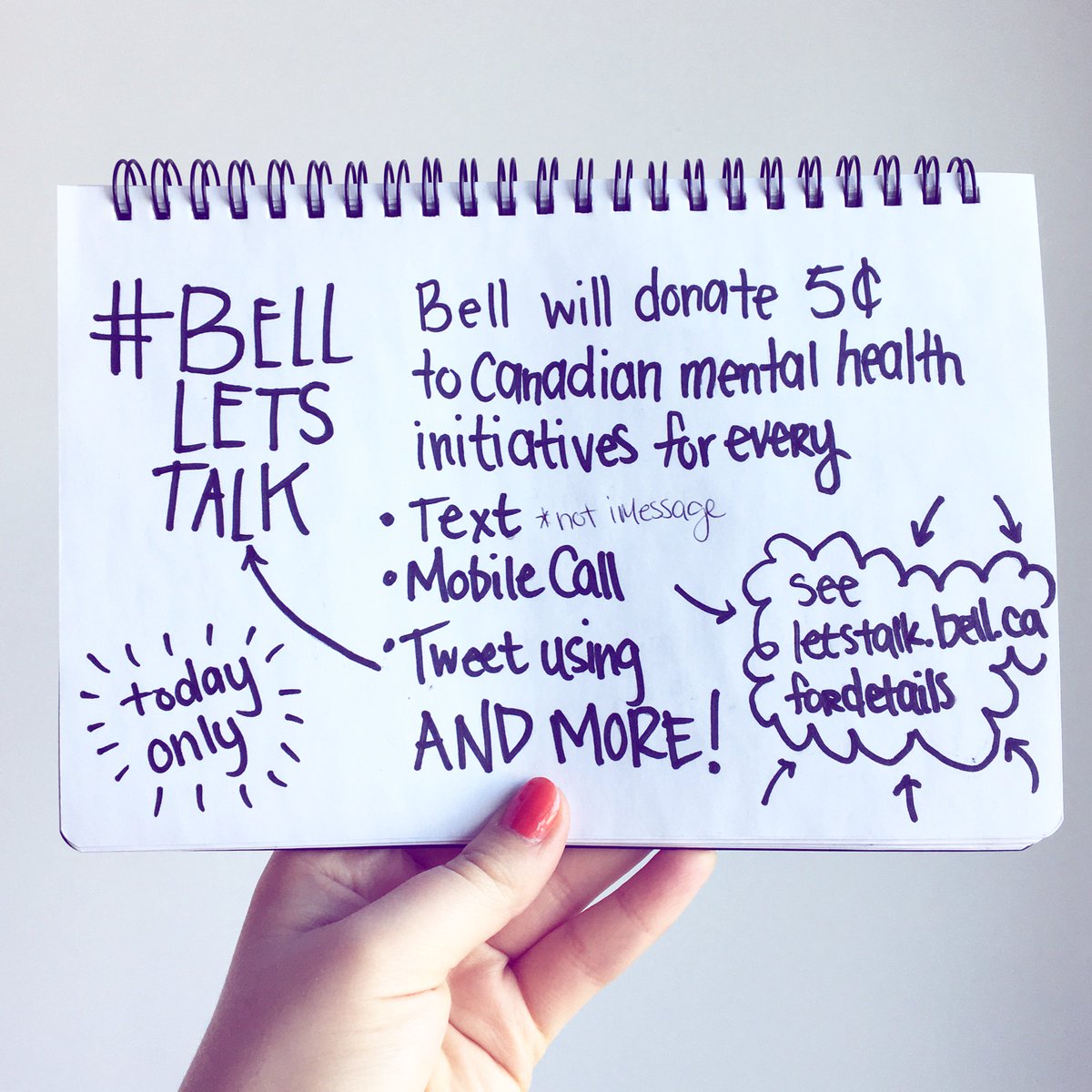 Let's do this - together. #BellLetsTalk
