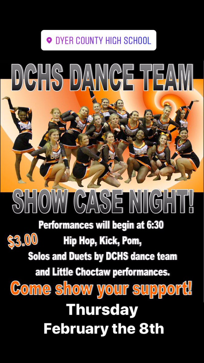 maddieclaire419's tweet photo. Come support the dance team before we leave for nationals!! February 8th @6:30!!! https://t.co/r8ksiEoKRf