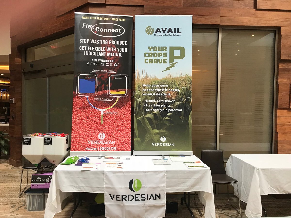 jpullin4's tweet photo. @verdesian is up at the Ohio Agribusiness Industry Event. Stop by booth #38 for a guarantee for nutrient utilization and greater efficiency in inoculant application. #Preside #Avail #FlexConnect #Nutrisphere https://t.co/9PS8tyt7jM
