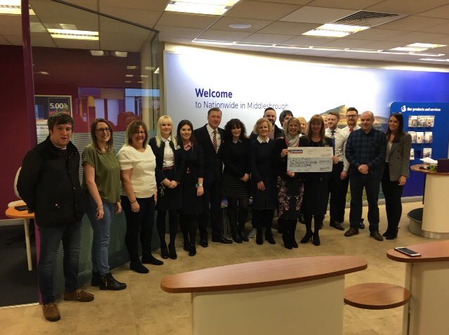 mrshollyleach's tweet photo. Absolutely great to hand over nearly £6000 to @ZoesPlaceMbro today! A great team effort over the place few months with fantastic generosity from our members! 🤗 https://t.co/FQzX9zO0WS
