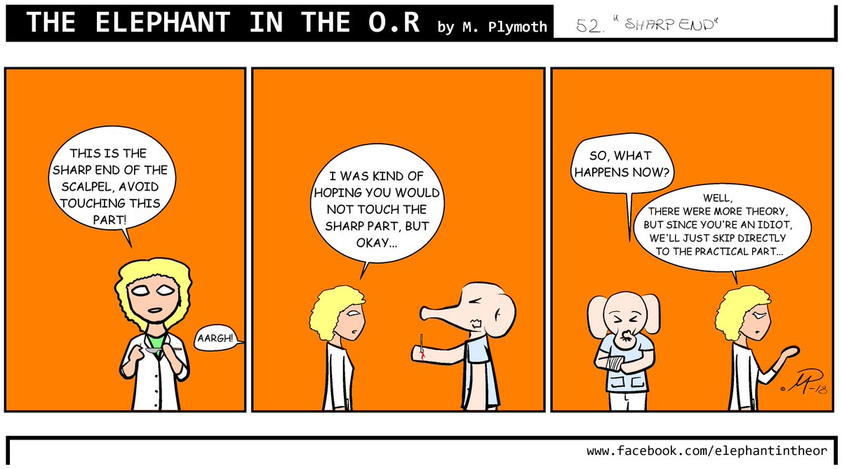 Elephant_In_OR's tweet photo. Another comic! More cutting edge #surgery humour! If you like the comic please retweet and like to let me know! :) 
you can find more at https://t.co/gxxDm5Viva 
#comics #medecine #webcomics #medicalhumour #medstudent https://t.co/GNhAUTwHzZ