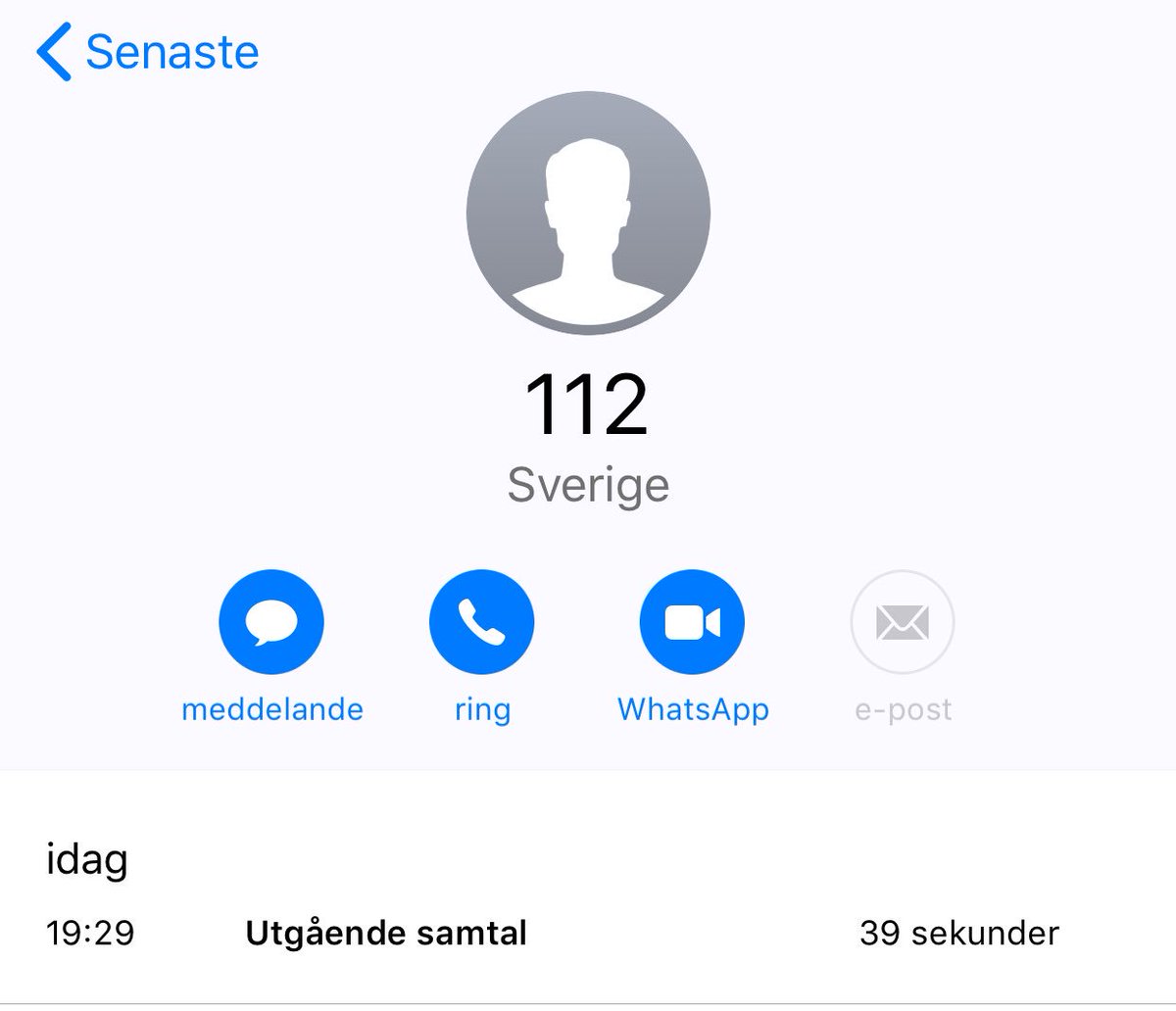 Fysiokonsult's tweet photo. När man hittar sonen 2 år gammal konversera med ngn i mobilen o checkar samtalslistan🙄 #förlåt #112 #39sec https://t.co/SMocwt9hJH