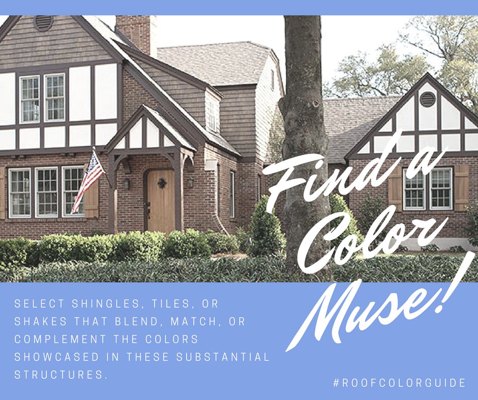 NeGutters's tweet image. When selecting a color for your roof, look to your home's unchangeable elements, such as chimneys, stone facades, and brick exteriors, for inspiration.