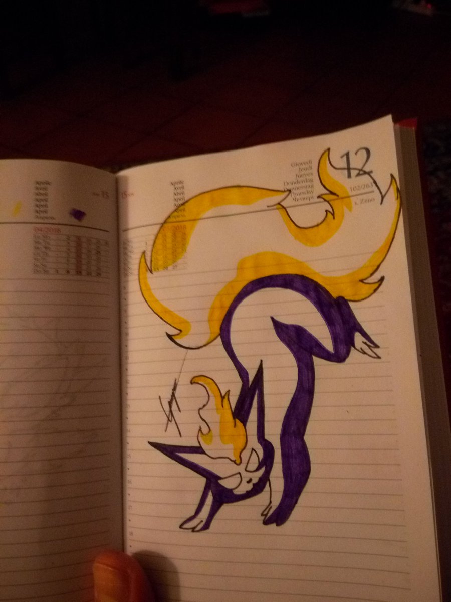 SHARKNADOOOOO's tweet photo. Gengar+flareon pokéfusion 
#workinprogress https://t.co/c62hC2yOyN