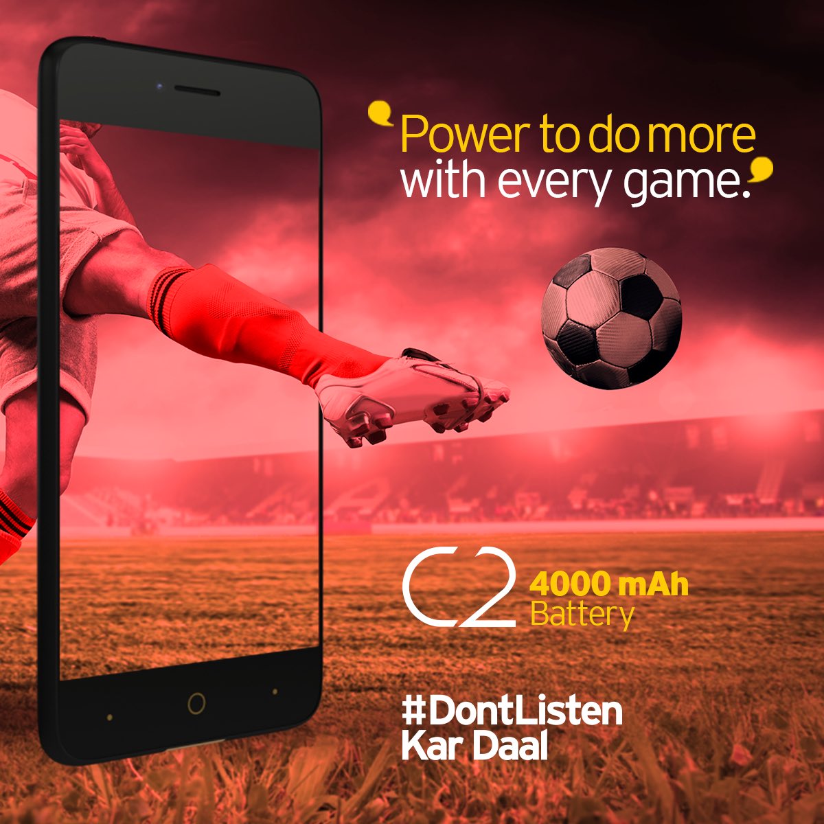 COMIO_IN's tweet photo. Step up your game with Comio C2's fantastic power to do more every single time. #4000mAhBattery #ComioC2 #DontListen Kar Daal https://t.co/OC2WzQdPAs