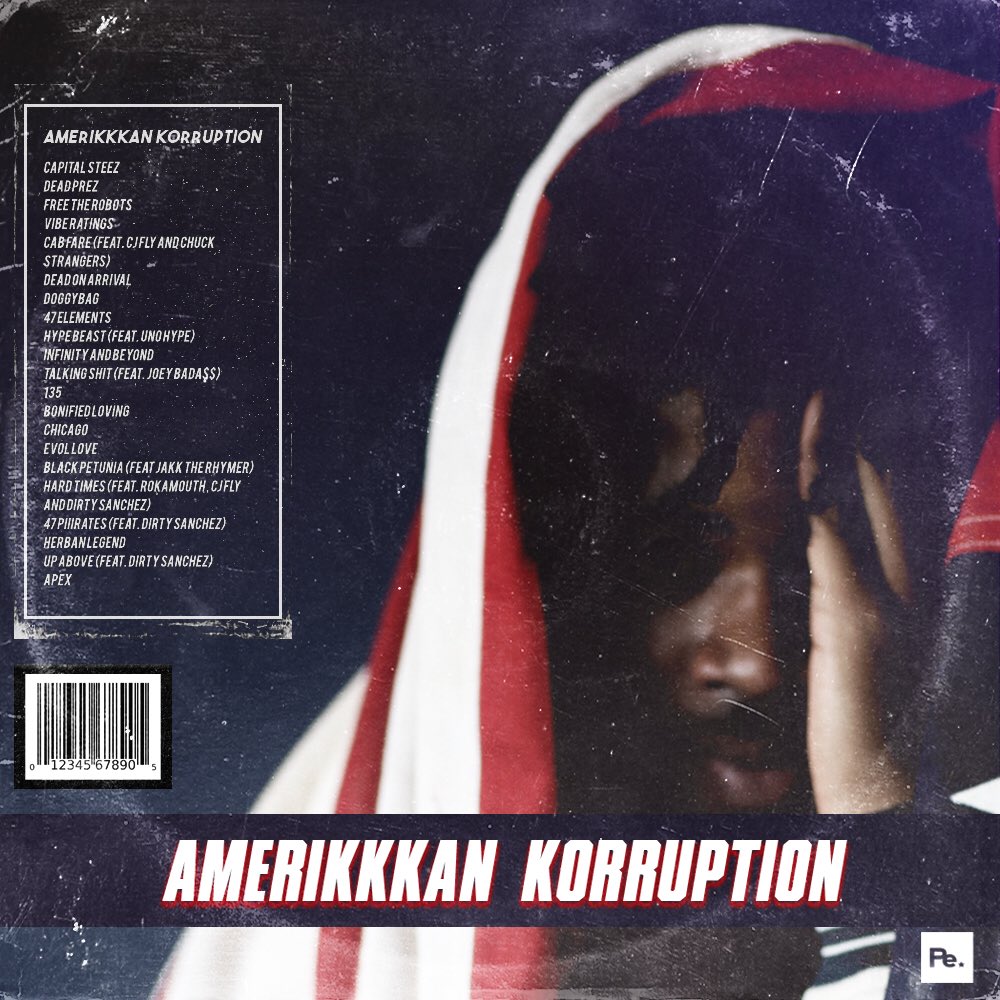 pdsdesigns47's tweet image. Capital STEEZ Amerikkkan Korruption Cover Recreation 🎨 by Me